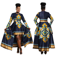 Load image into Gallery viewer, African Dresses Dashiki Cotton Wax Print Batik Sexy Long Dress
