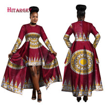 Load image into Gallery viewer, African Dresses Dashiki Cotton Wax Print Batik Sexy Long Dress