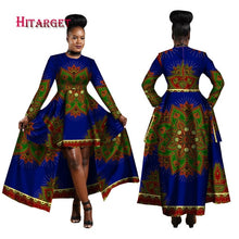 Load image into Gallery viewer, African Dresses Dashiki Cotton Wax Print Batik Sexy Long Dress