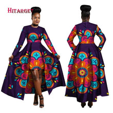 Load image into Gallery viewer, African Dresses Dashiki Cotton Wax Print Batik Sexy Long Dress