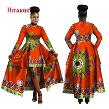Load image into Gallery viewer, African Dresses Dashiki Cotton Wax Print Batik Sexy Long Dress