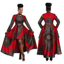 Load image into Gallery viewer, African Dresses Dashiki Cotton Wax Print Batik Sexy Long Dress