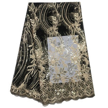 Load image into Gallery viewer, Latest French Laces Fabrics High Quality Sequins Tulle African Laces Fabric Wedding French Tulle Lace A18B12-18