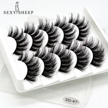 Load image into Gallery viewer, SEXY SHEEP 5Pairs 3D Mink Hair False Eyelashes Natural/Thick Long Eye Lashes