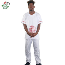 Load image into Gallery viewer, Couple clothes African dresses for men and women dashiki clothing tops set pant beautiful suits