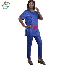 Load image into Gallery viewer, Couple clothes African dresses for men and women dashiki clothing tops set pant beautiful suits