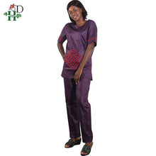 Load image into Gallery viewer, Couple clothes African dresses for men and women dashiki clothing tops set pant beautiful suits