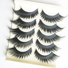 Load image into Gallery viewer, 5Pairs/Set Charming Black Eyelashes Very Exotic long and feather thick