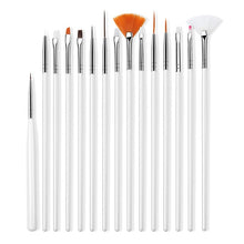 Load image into Gallery viewer, Nail Brush For Manicure Gel Brush For Nail Art 15Pcs/Set Brush For Gradient For Gel Nail Polish