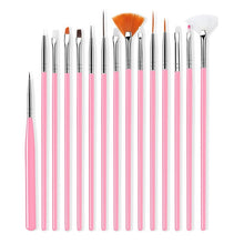 Load image into Gallery viewer, Nail Brush For Manicure Gel Brush For Nail Art 15Pcs/Set Brush For Gradient For Gel Nail Polish