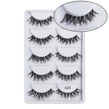 Load image into Gallery viewer, SEXY SHEEP 5Pairs 3D Mink Hair False Eyelashes Natural/Thick Long Eye Lashes