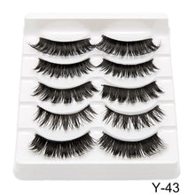 Load image into Gallery viewer, SEXY SHEEP 5Pairs 3D Mink Hair False Eyelashes Natural/Thick Long Eye Lashes