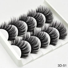 Load image into Gallery viewer, SEXY SHEEP 5Pairs 3D Mink Hair False Eyelashes Natural/Thick Long Eye Lashes