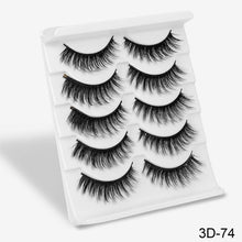 Load image into Gallery viewer, SEXY SHEEP 5Pairs 3D Mink Hair False Eyelashes Natural/Thick Long Eye Lashes