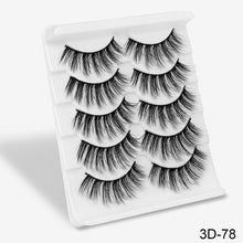 Load image into Gallery viewer, SEXY SHEEP 5Pairs 3D Mink Hair False Eyelashes Natural/Thick Long Eye Lashes